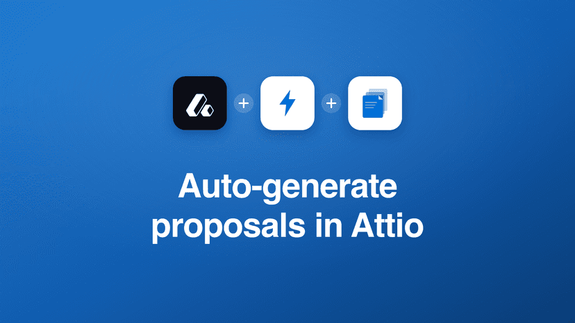 How to auto-generate a proposal when a deal changes stage in Attio