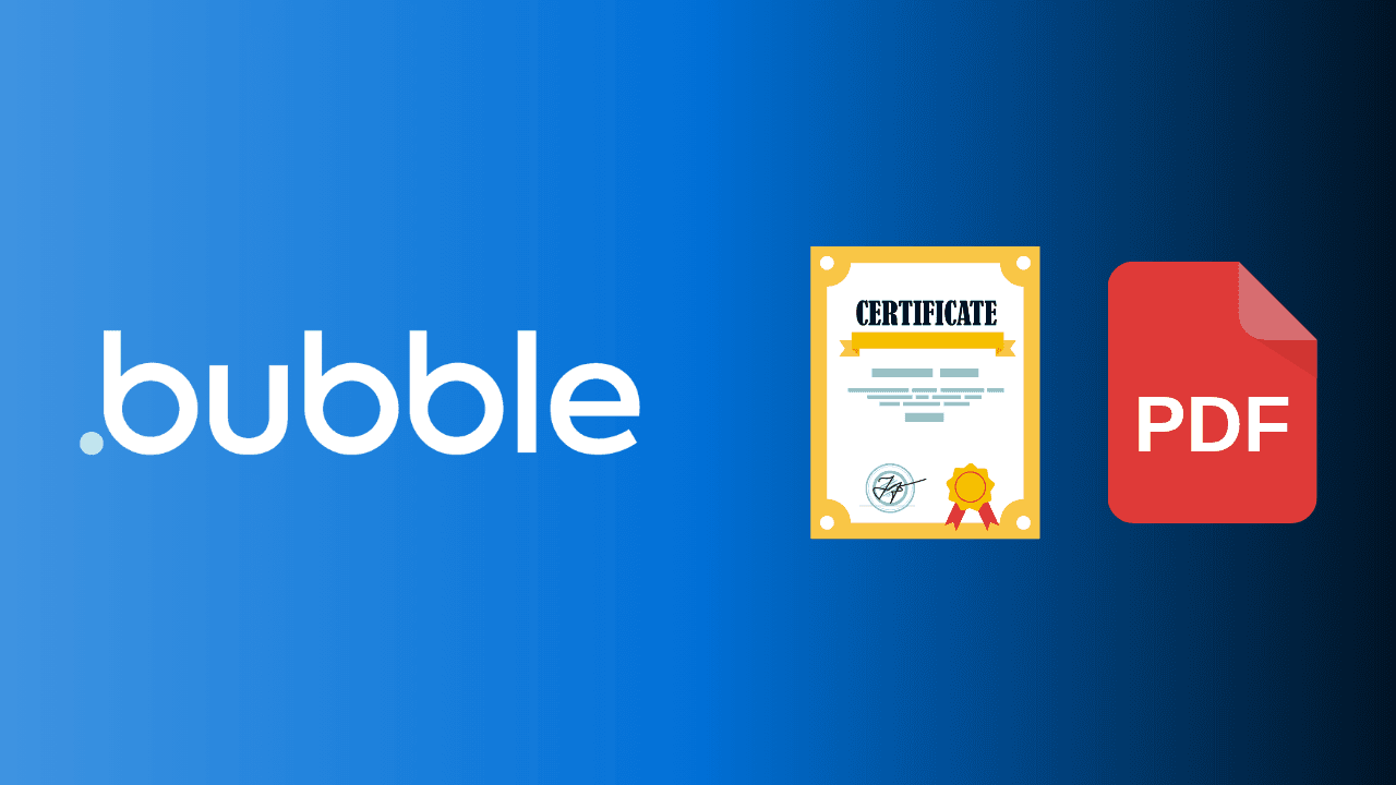 How to create a certificate generator in Bubble.io