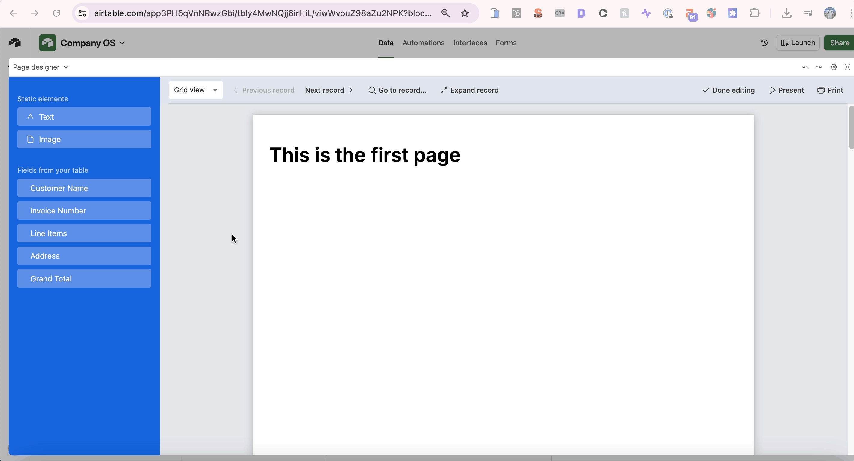 Multiple pages on canvas