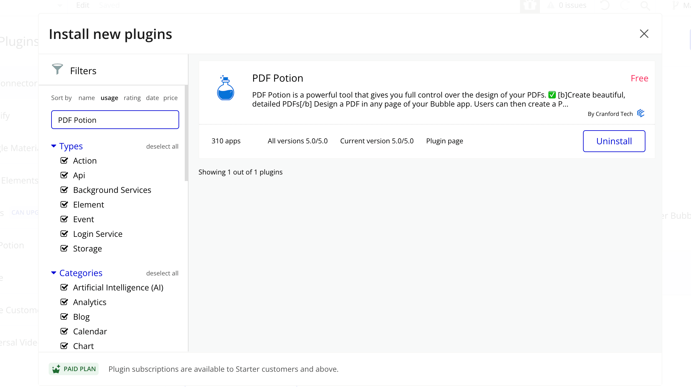 Installing DocuPotion Bubble plugin