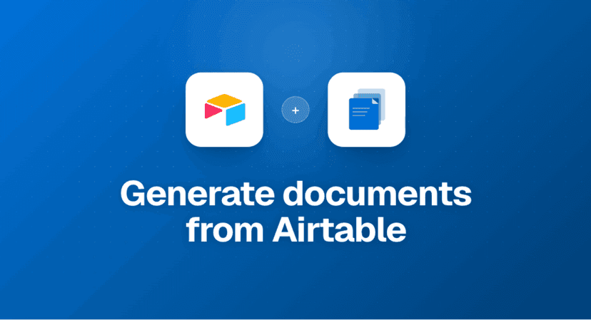 How to generate PDFs in Airtable with DocuPotion