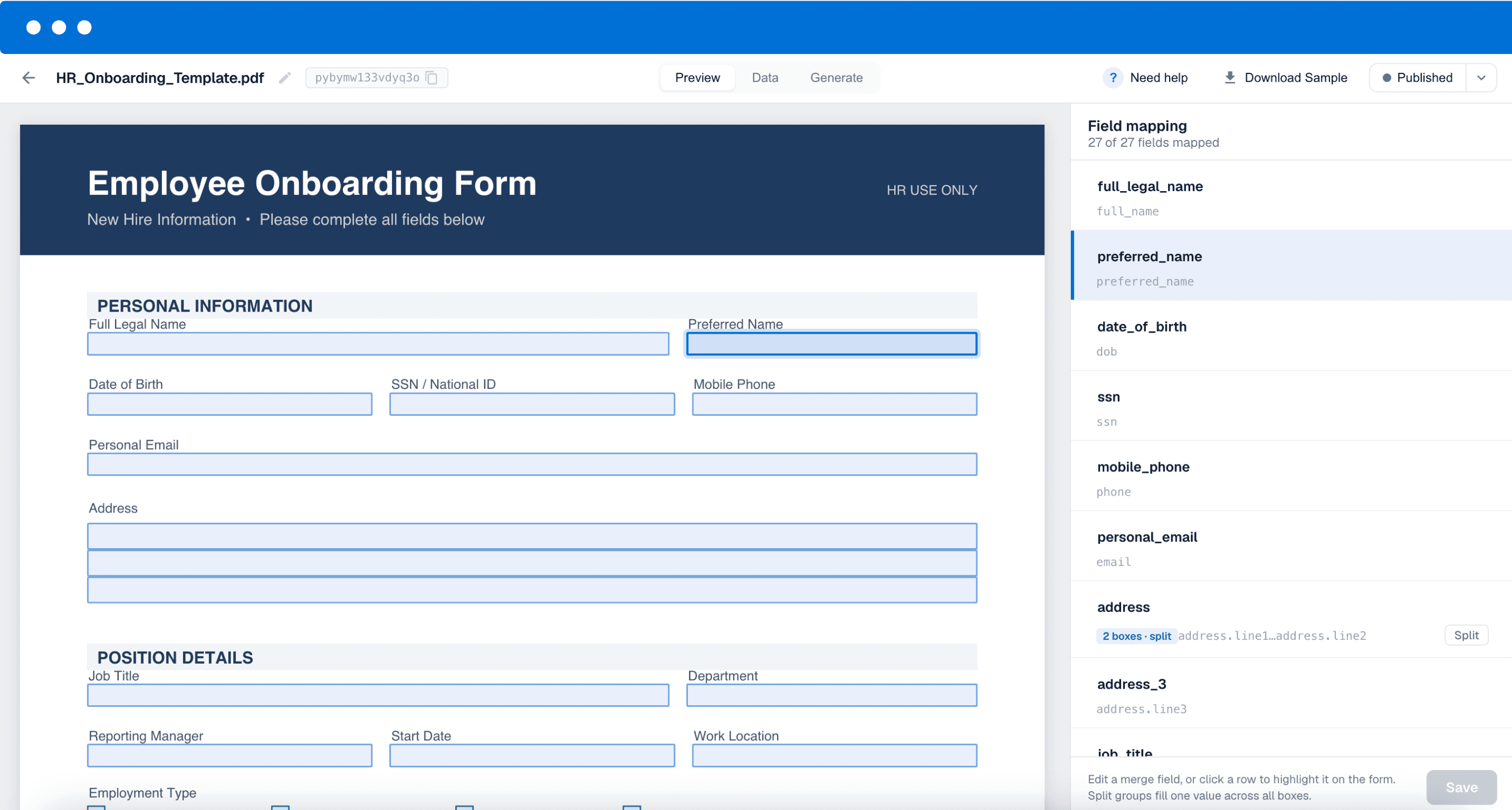 Automate PDF form filling with DocuPotion